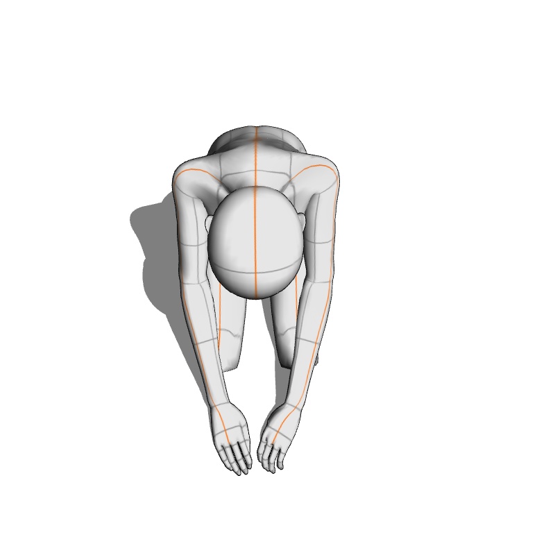 【フリー素材】需要が狭そうなポーズ参考素材EX