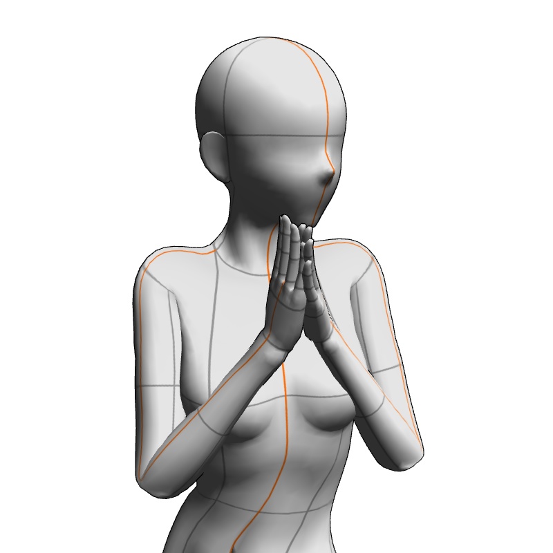 【フリー素材】需要が狭そうなポーズ参考素材EX