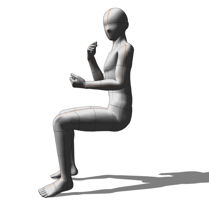 【フリー素材】需要が狭そうなポーズ参考素材EX