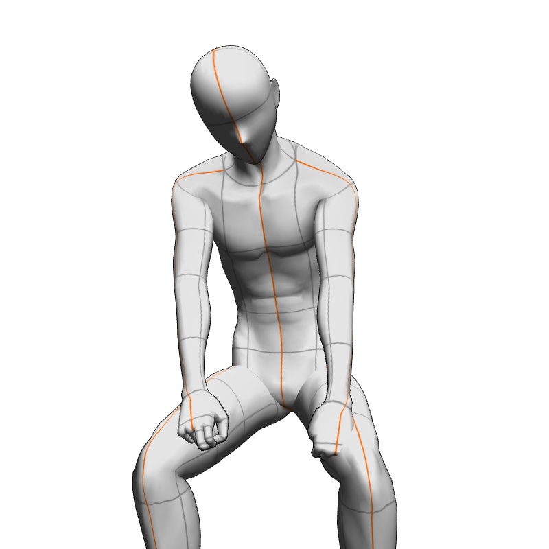 【フリー素材】需要が狭そうなポーズ参考素材EX