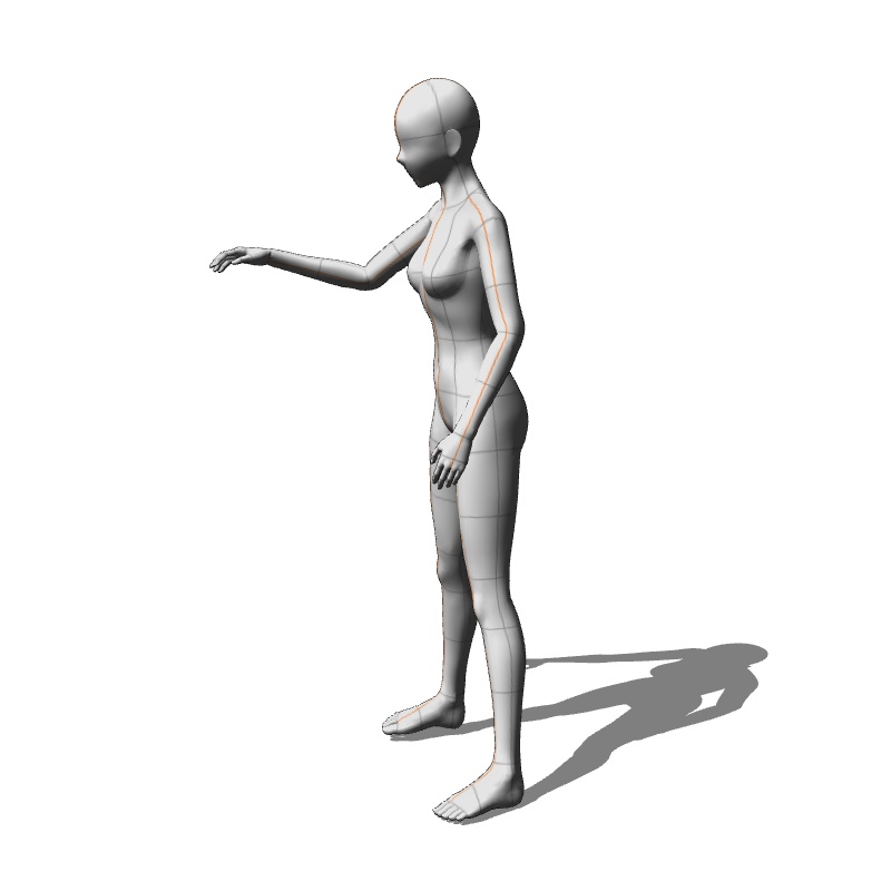 【フリー素材】需要が狭そうなポーズ参考素材EX