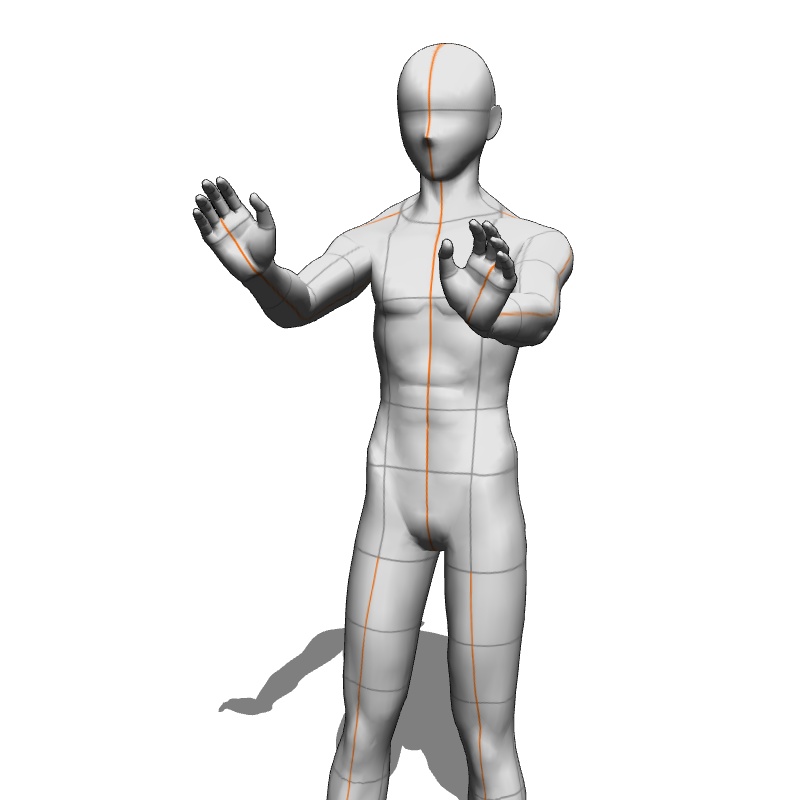 【フリー素材】需要が狭そうなポーズ参考素材EX