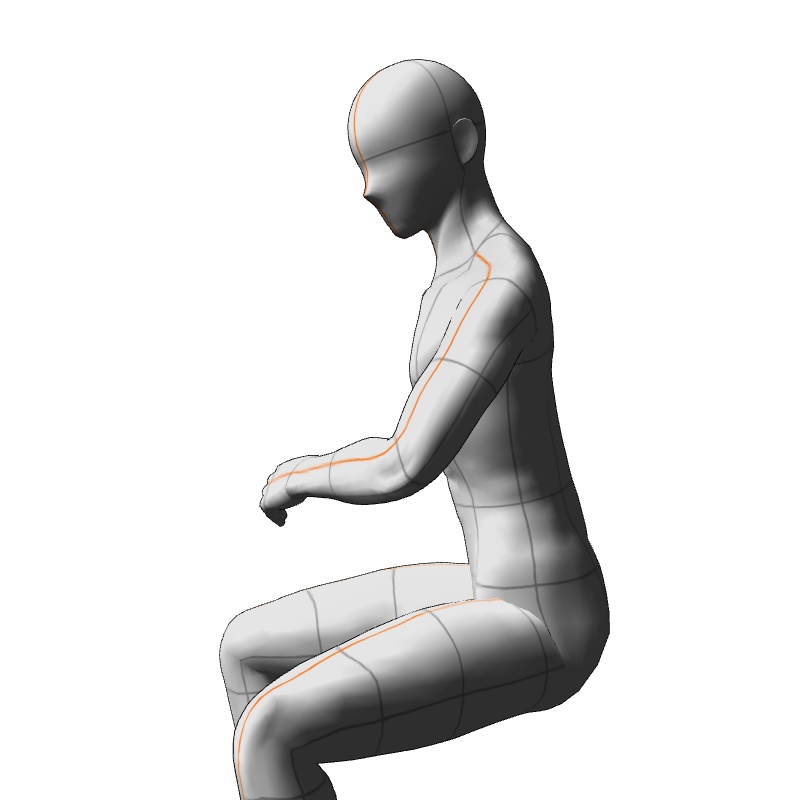 【フリー素材】需要が狭そうなポーズ参考素材EX