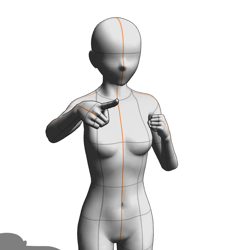 【フリー素材】需要が狭そうなポーズ参考素材EX