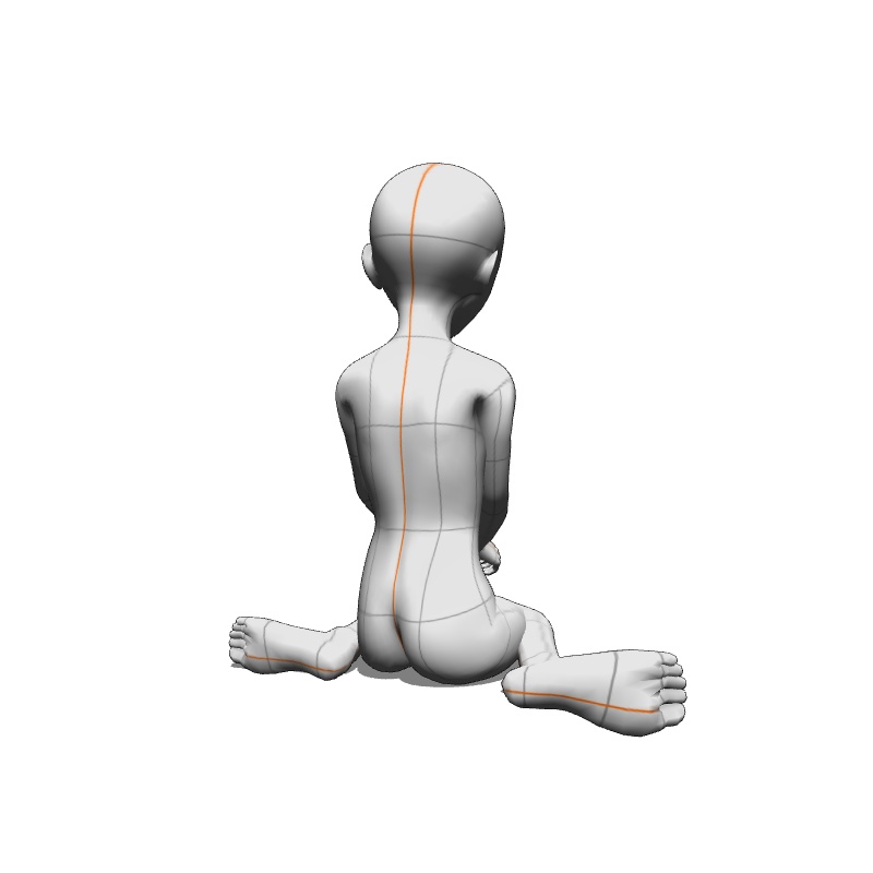 【フリー素材】需要が狭そうなポーズ参考素材EX