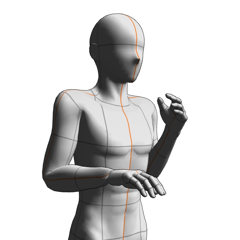 【フリー素材】需要が狭そうなポーズ参考素材EX