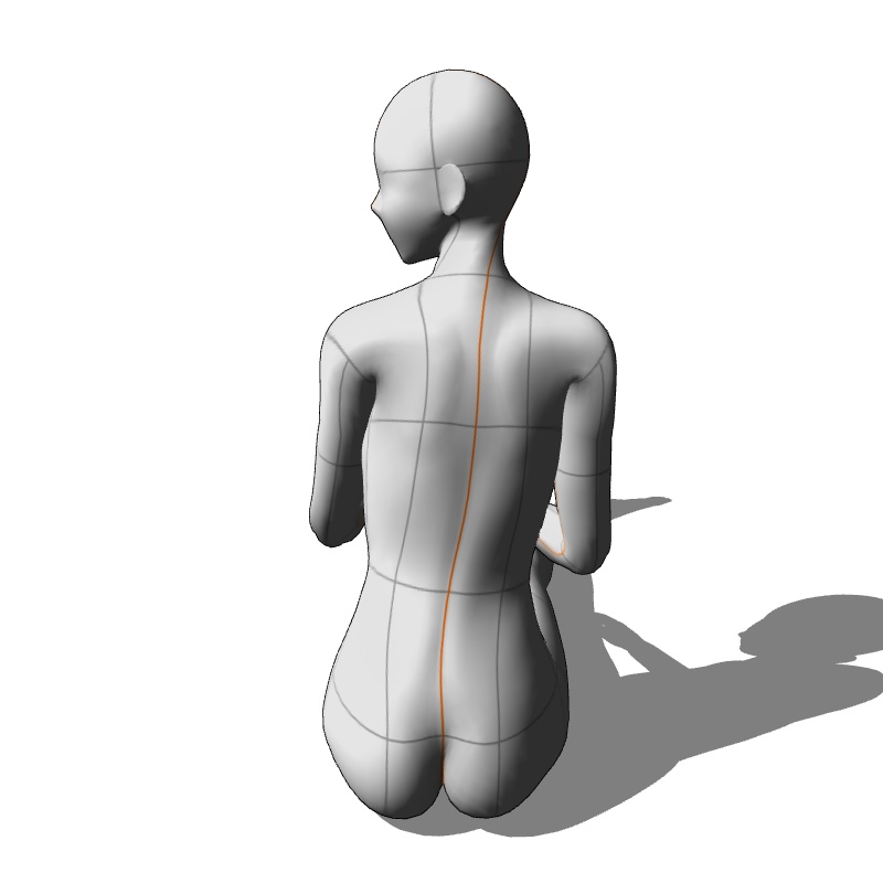 【フリー素材】需要が狭そうなポーズ参考素材EX