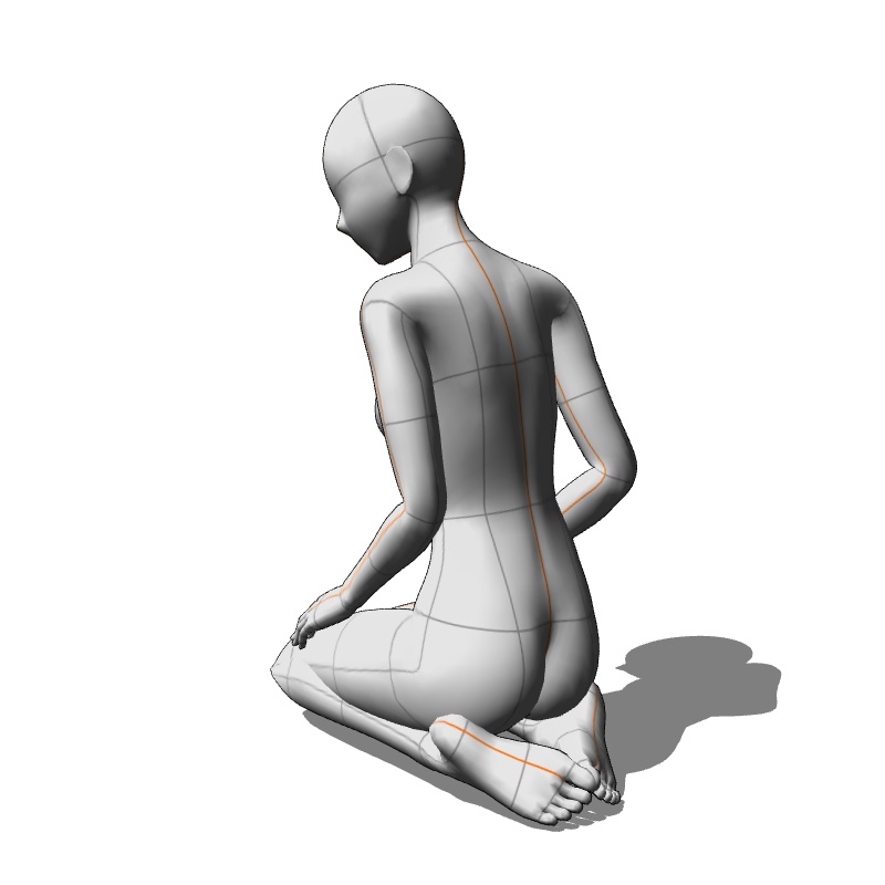 【フリー素材】需要が狭そうなポーズ参考素材EX