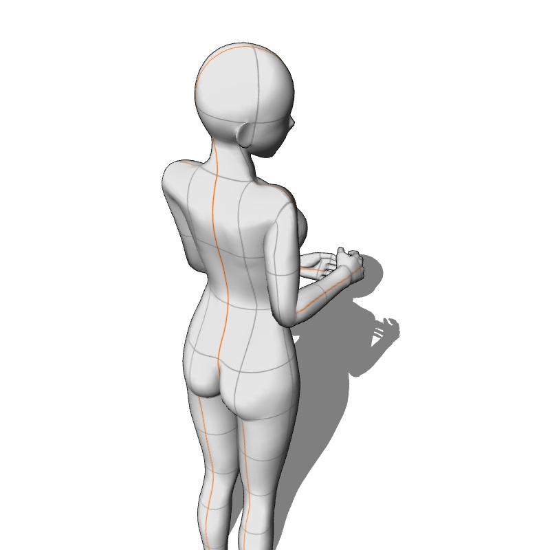 【フリー素材】需要が狭そうなポーズ参考素材EX