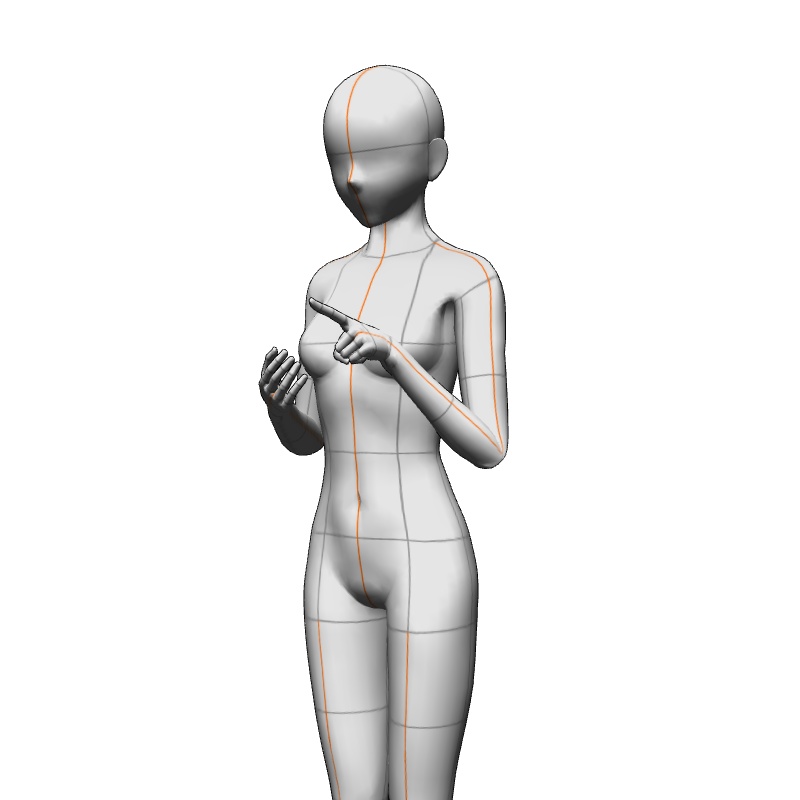 【フリー素材】需要が狭そうなポーズ参考素材EX