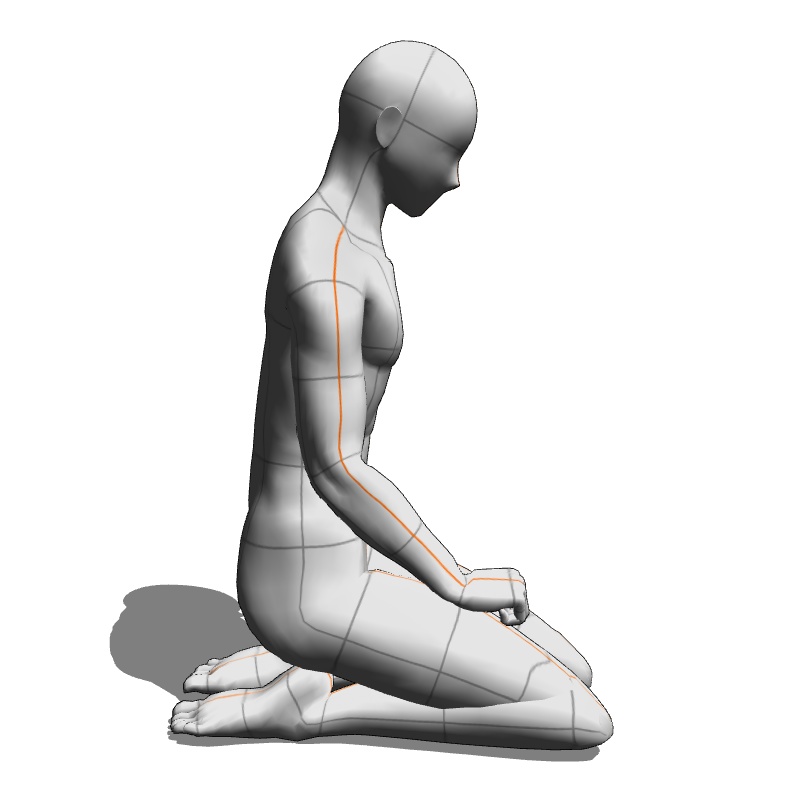 【フリー素材】需要が狭そうなポーズ参考素材EX