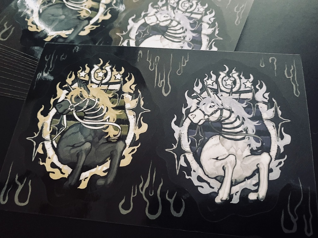 おうまさんステッカー