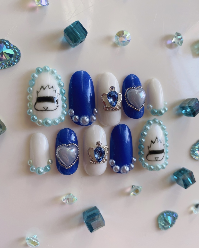 呪術廻戦 五条悟 ネイルチップ Tanbotuki Booth