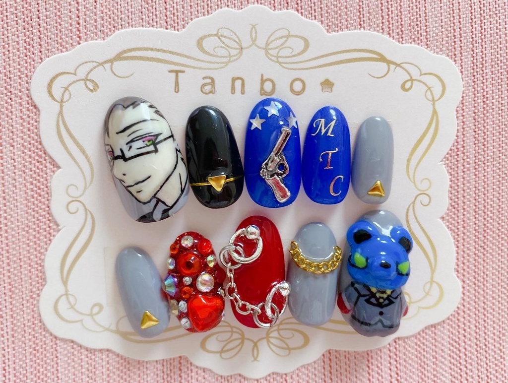 ヒプマイ 入間銃兎 ネイルチップ