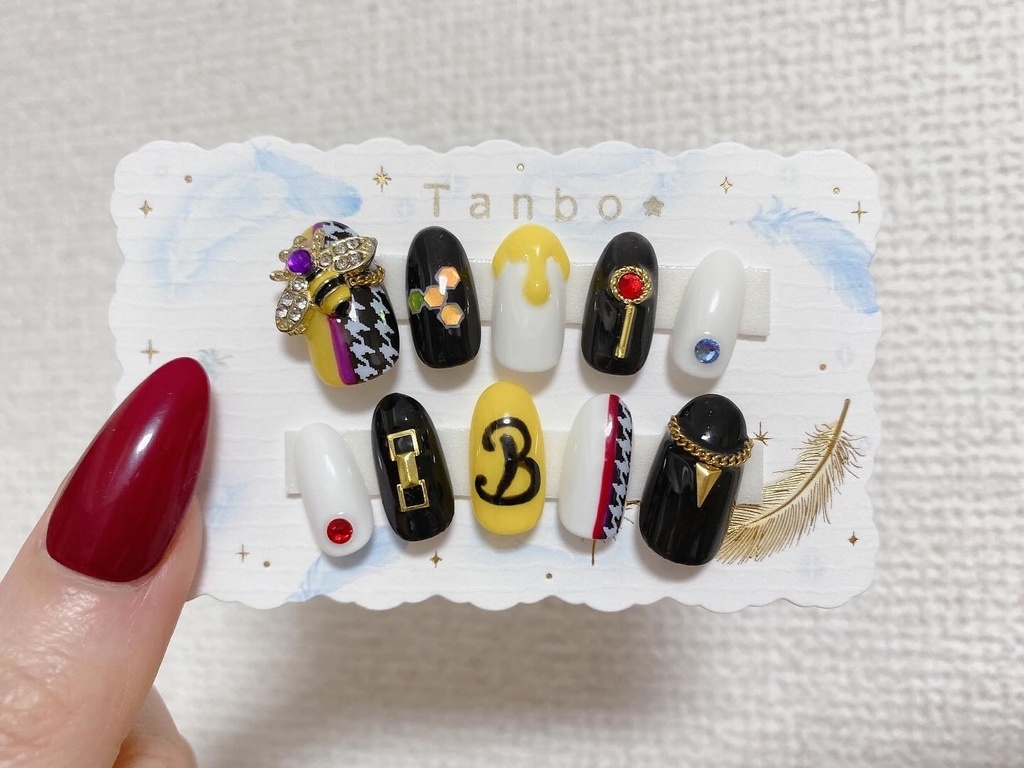 【あやね】　ネイルチップ　あんスタ　10本セットオーダー あやね】 ネイルチップ あんスタ 10本セットオーダー あやね】 ネイル