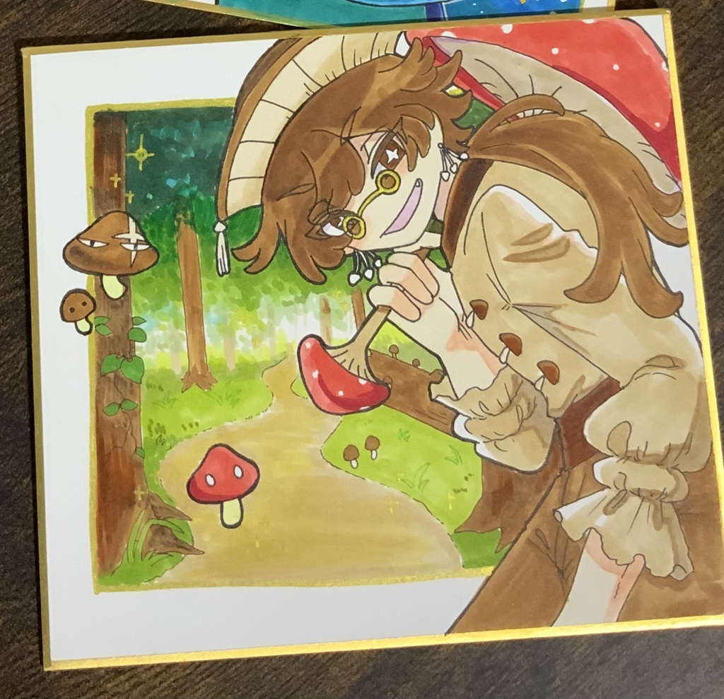 チャイナキノコお兄さん色紙