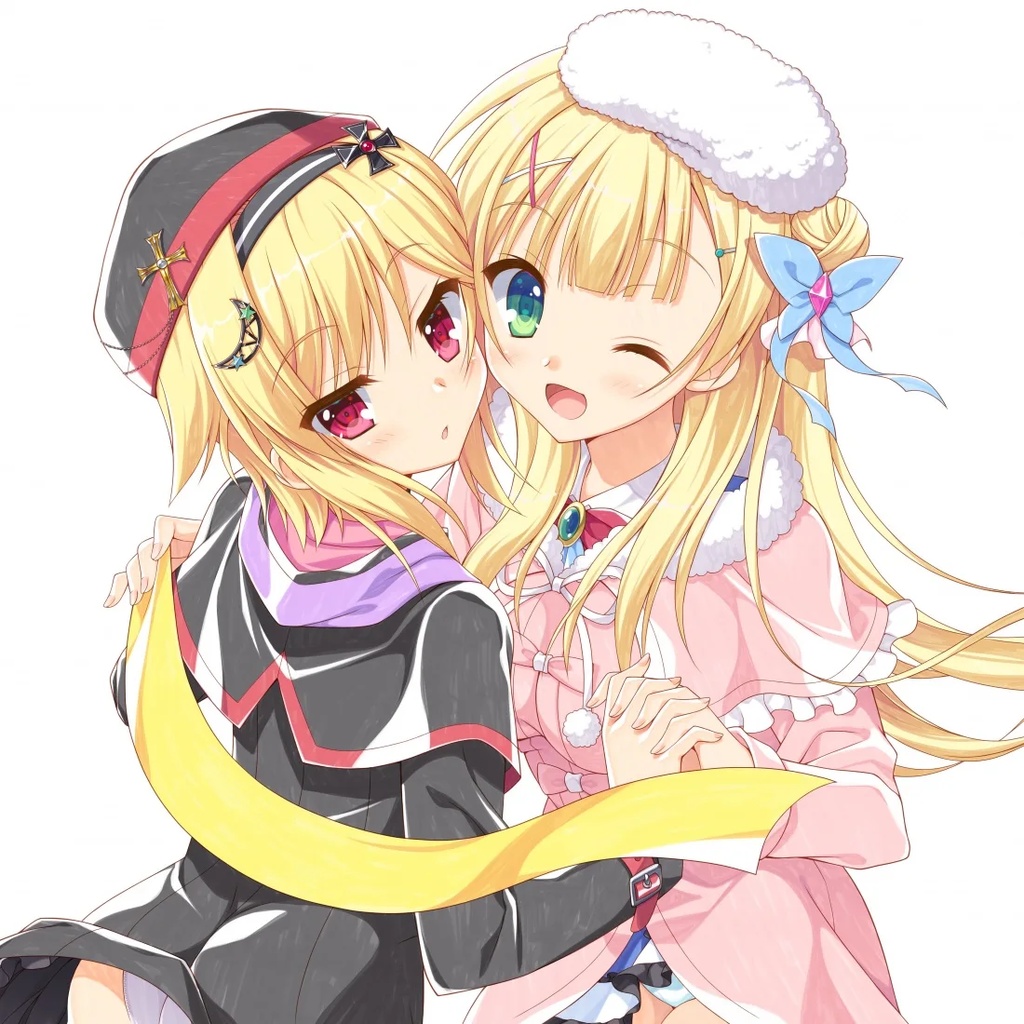 【35cm特大】金色ラブリッチェ 特大アクリルスタンド シルヴィ&理亜