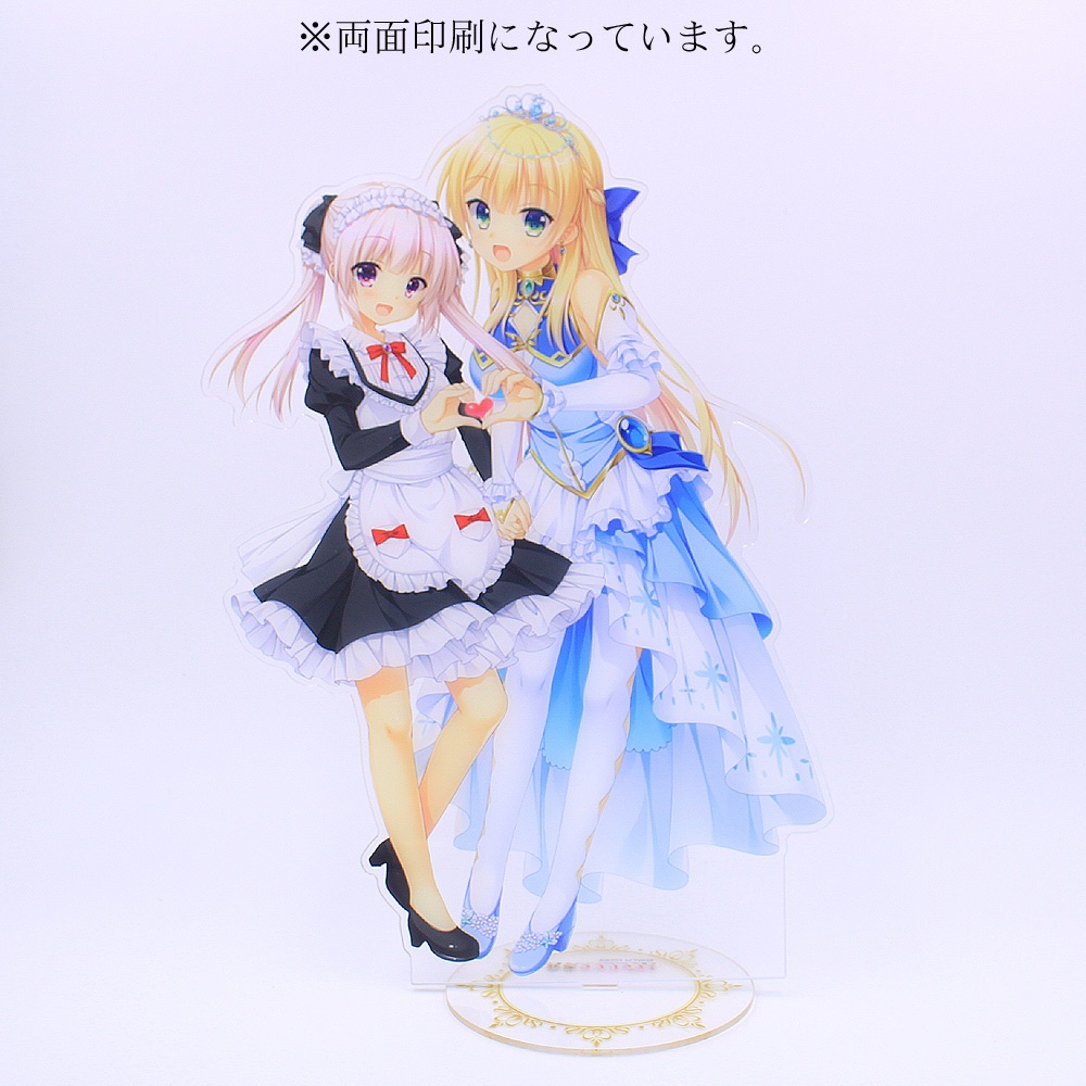 【35cm特大】金色ラブリッチェ 特大アクリルスタンド シルヴィ&ミナ