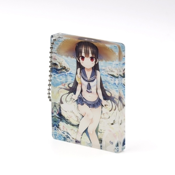 まいてつ アクリルブロックキーホルダー ハチロク水着