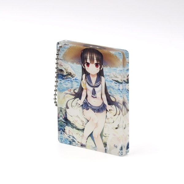 まいてつ アクリルブロックキーホルダー ハチロク水着