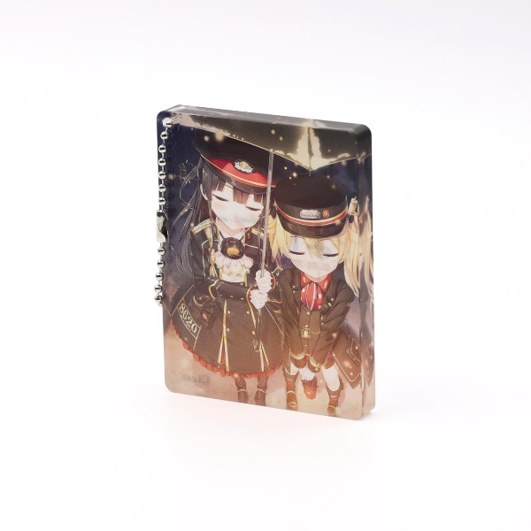 まいてつ アクリルブロックキーホルダー ハチロク＆オリヴィ