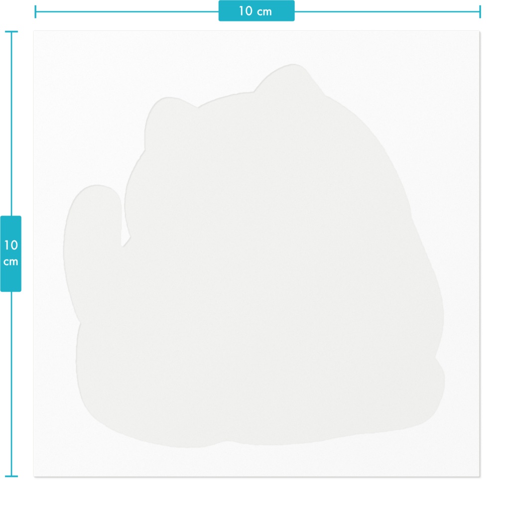 ネコノタロウ ステッカー【おすわり】