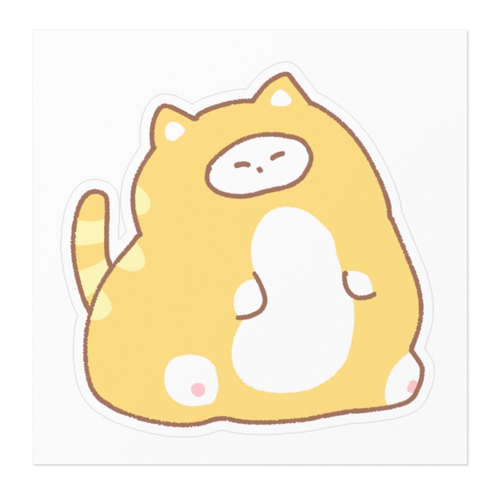 ネコノタロウ ステッカー【おすわり】