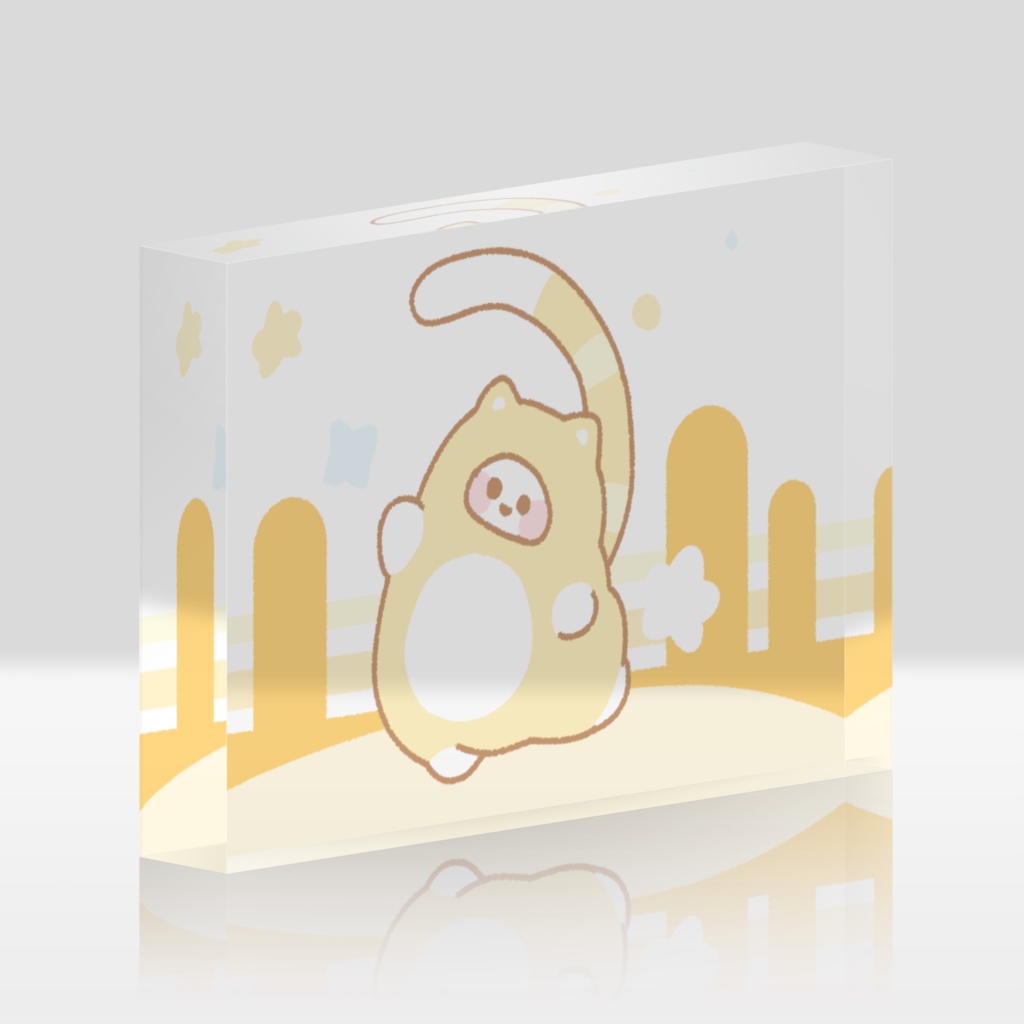 ネコノタロウ　アクリルブロック