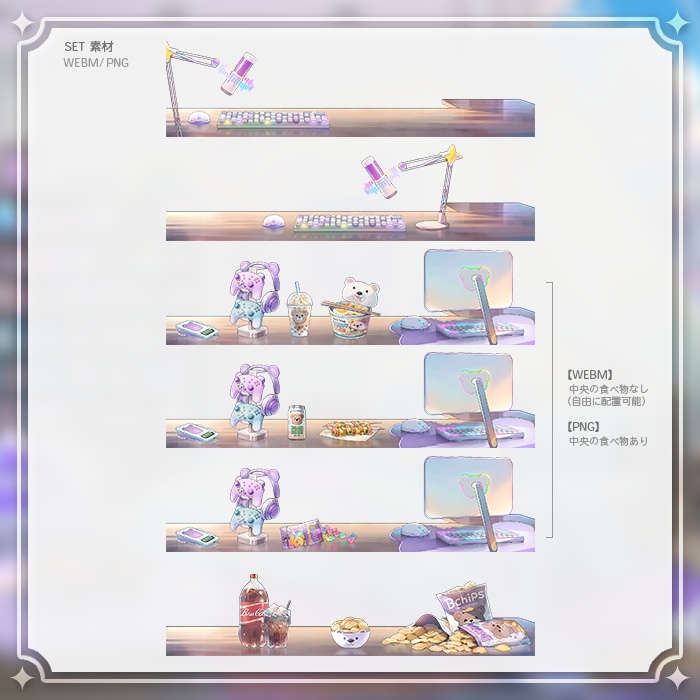 【動く配信背景】(Vtuber向け) 配信背景-サイバーくまの部屋 / Live Streaming Background - Cyber Kuma's Live Streaming Room / Vtuber Room / Vtuber Background