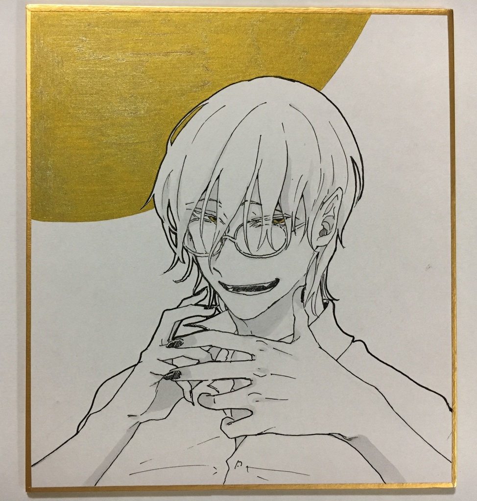 【ミニ色紙】創作イラスト｢優鬼｣