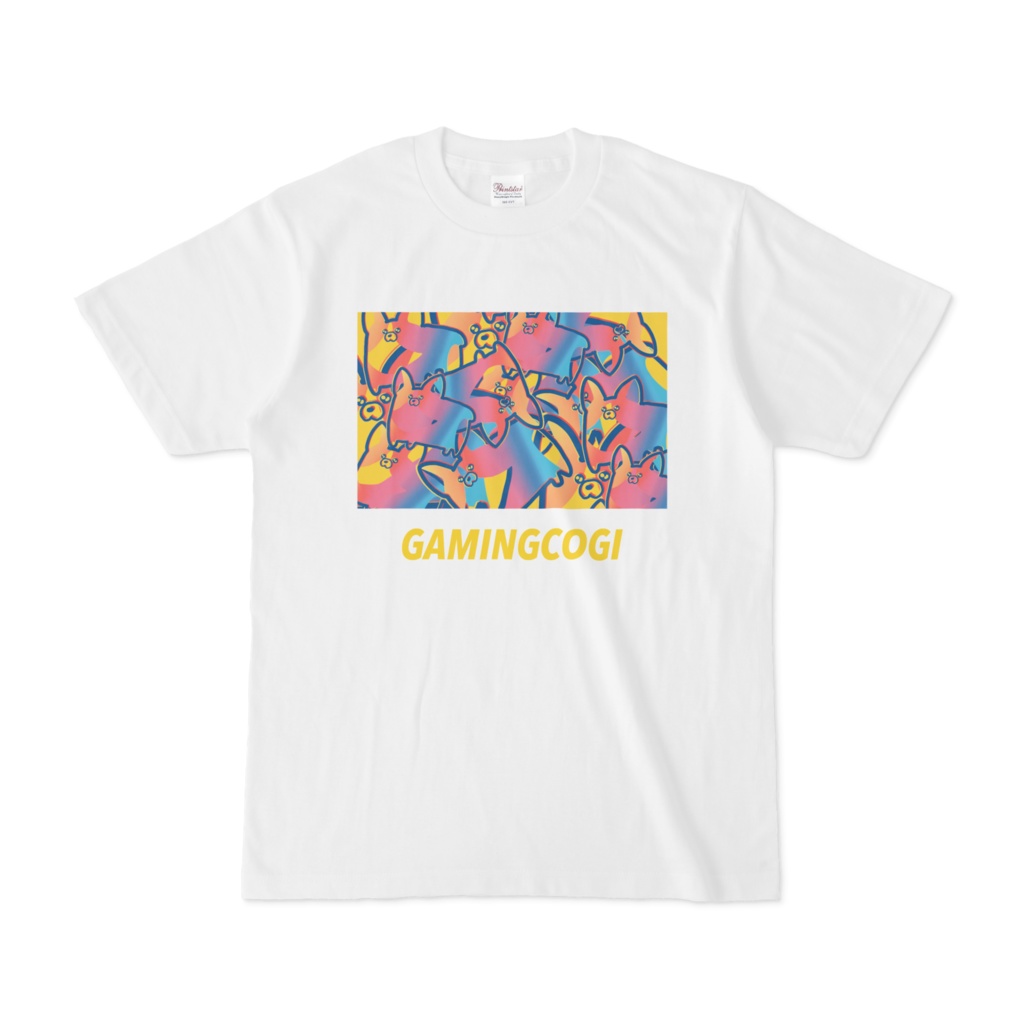 カモフラゲーミングコーギーTシャツ