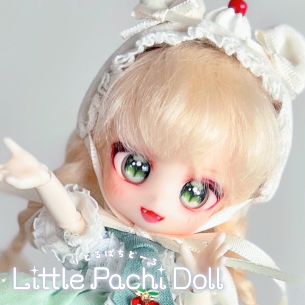 ドール用かすたむフェイスパーツ　cream＋おまけレジンアイ1組