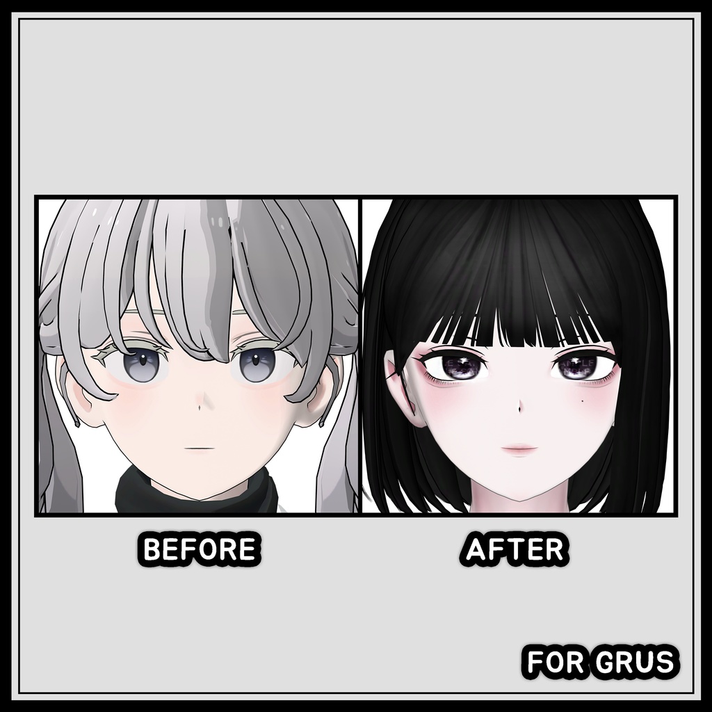 【Grus用】MUTE PINKメイク / Makeup texture