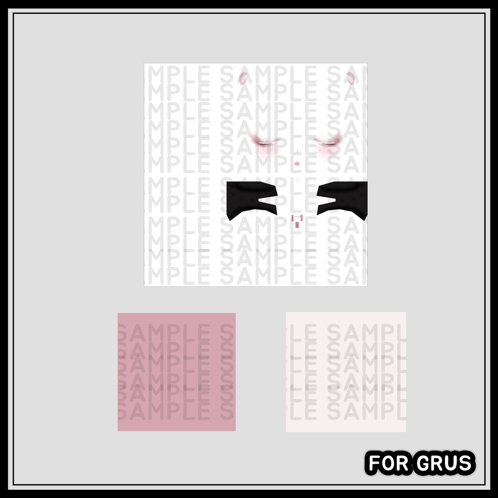 【Grus用】MUTE PINKメイク / Makeup texture