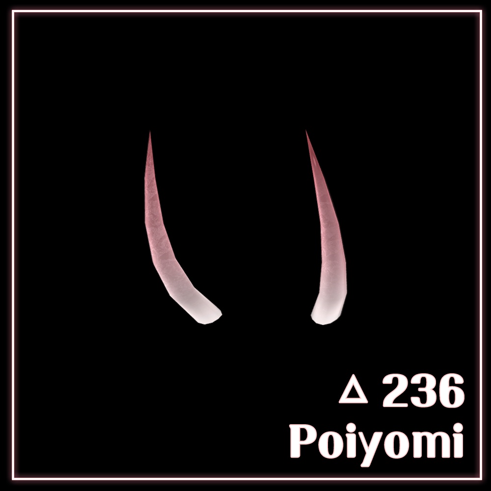 【無料】Oni horns (Low Poly)
