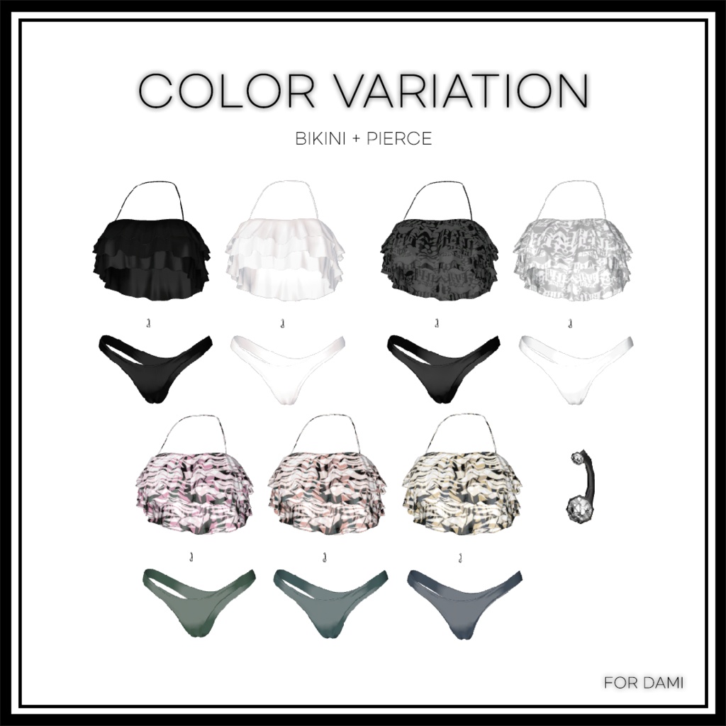 【DAMI(ダミ)用】 FRILL BIKINI