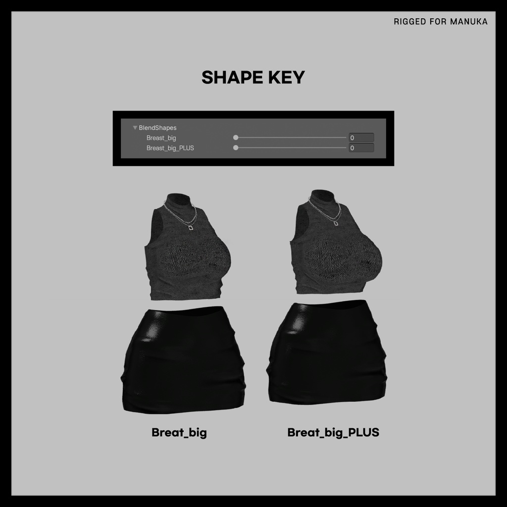 【MANUKA(マヌカ)用】 GLAM WEAR