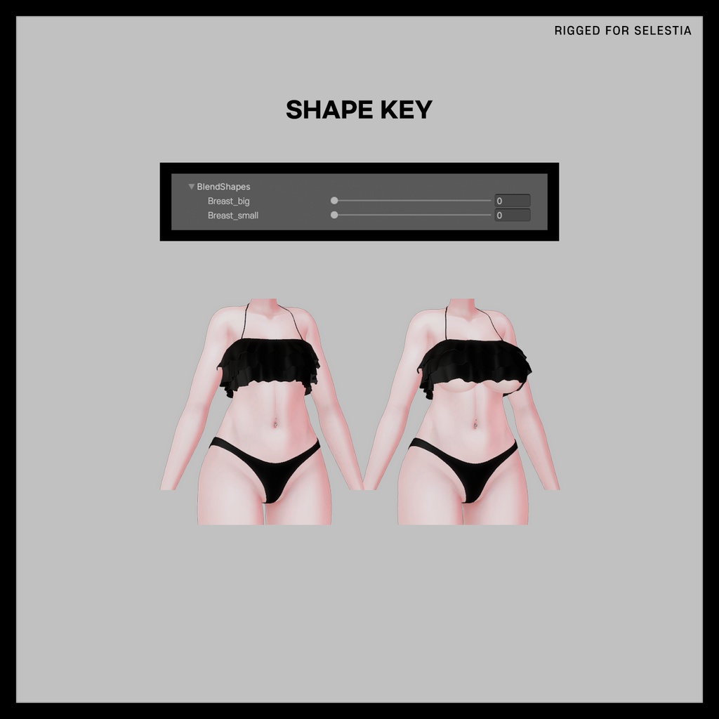 【セレスティア(SELESTIA)用】 FRILL BIKINI