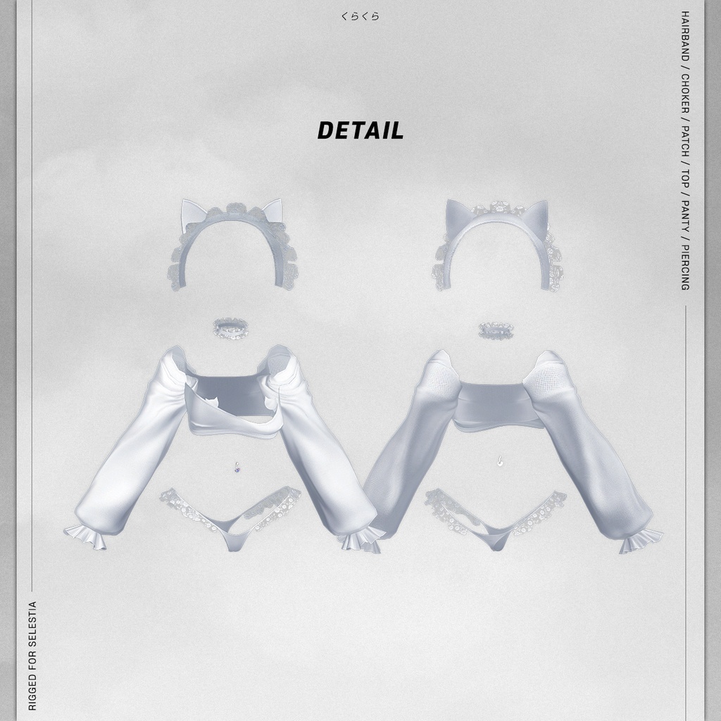 【セレスティア(SELESTIA)用】FRILL NEKO WEAR