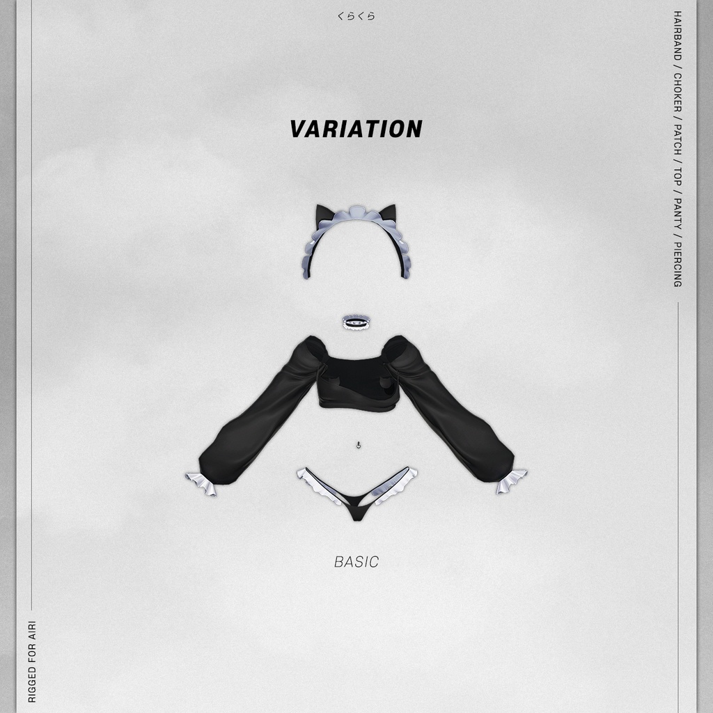 【愛莉(Airi)用】FRILL NEKO WEAR