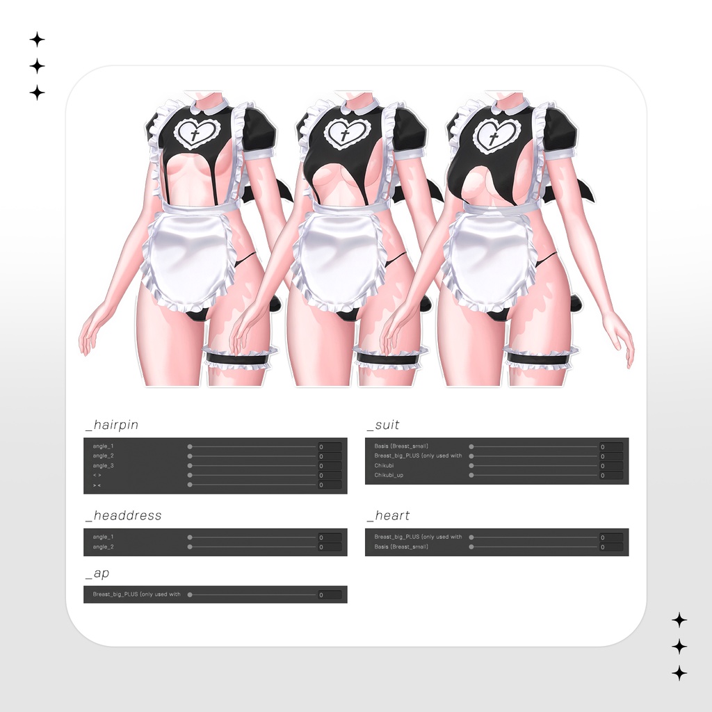 【MANUKA(マヌカ)用】GOTHIC HEART MAID