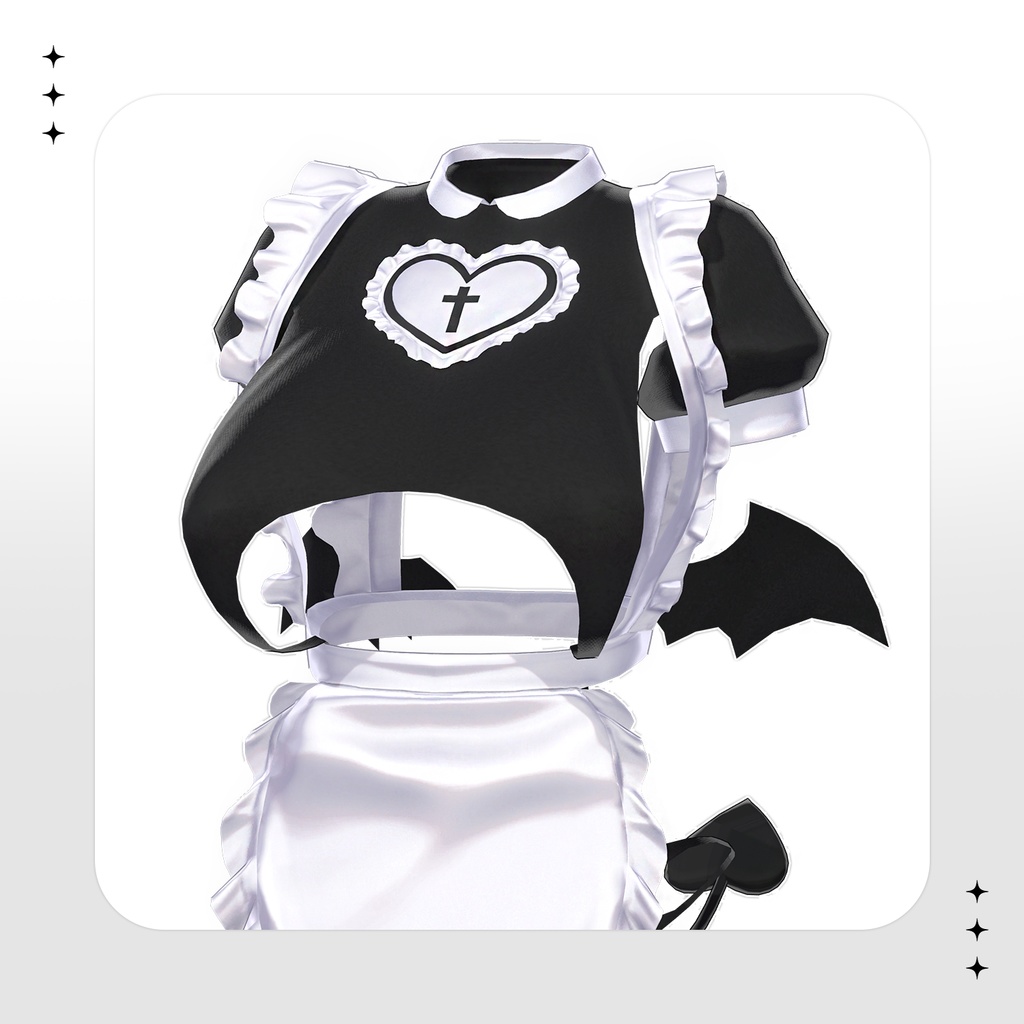 【ミルティナ(Milltina)用】GOTHIC HEART MAID