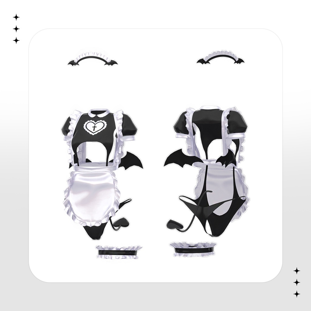 【しなの(Shinano)用】GOTHIC HEART MAID