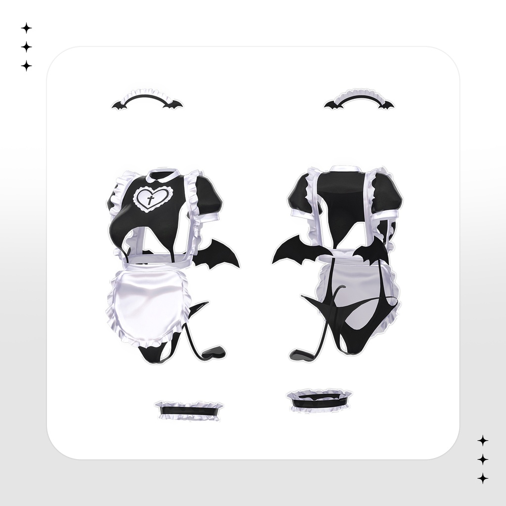 【セレスティア(Selestia)用】GOTHIC HEART MAID