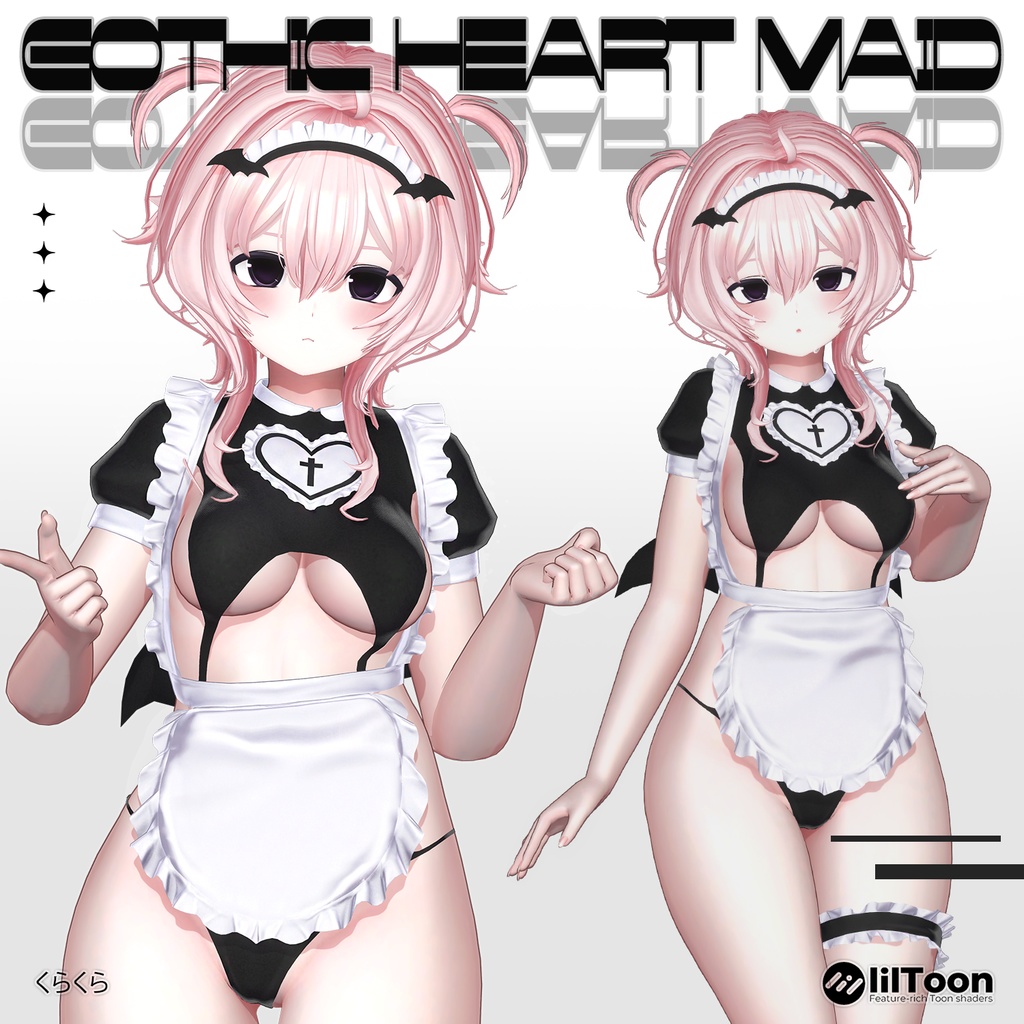 【セレスティア(Selestia)用】GOTHIC HEART MAID