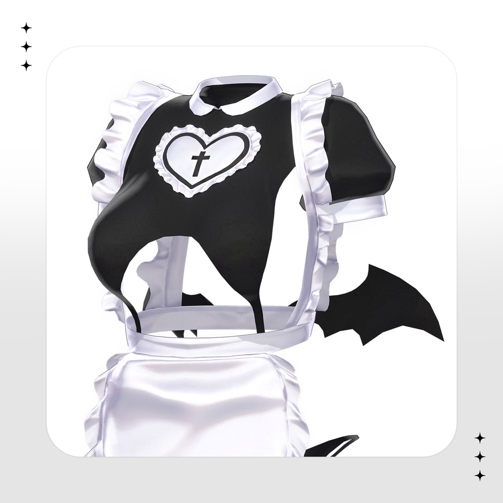 【セレスティア(Selestia)用】GOTHIC HEART MAID