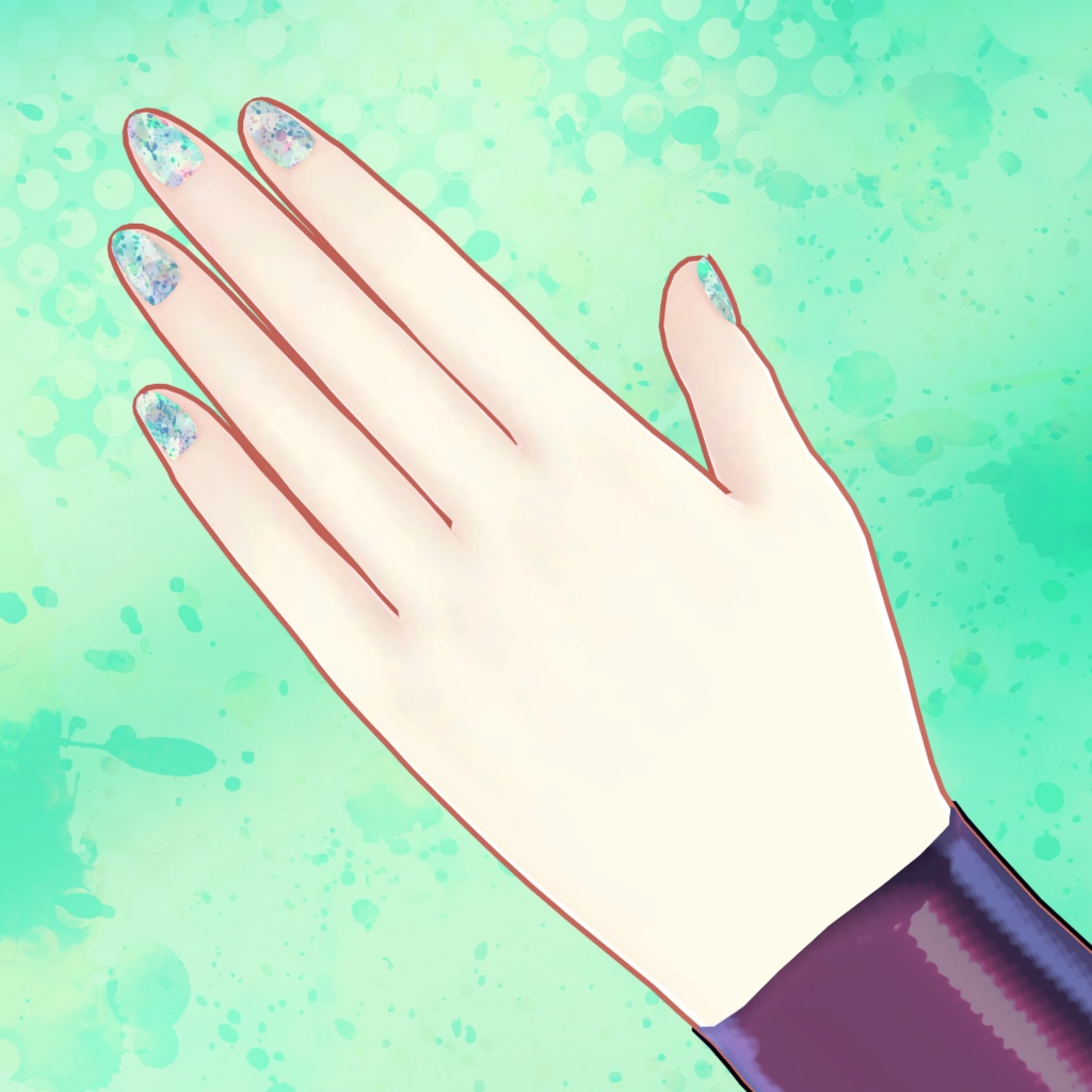 【伊奈波かや/Inaba Kaya】かやちゃん専用グラフィティネイル(Nail Textures)