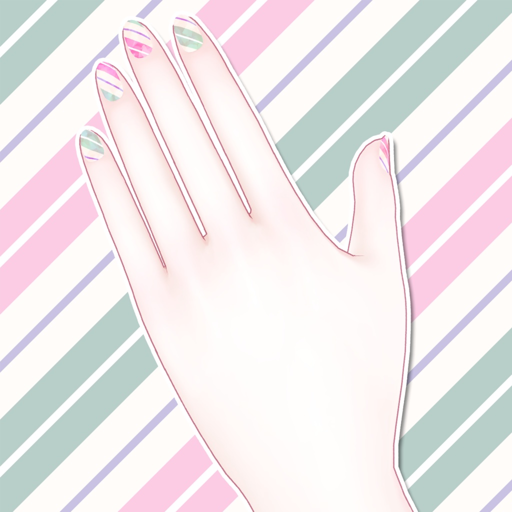 【ミルフィ/Milfy】ミルフィちゃん専用ネイル(Nail Textures)