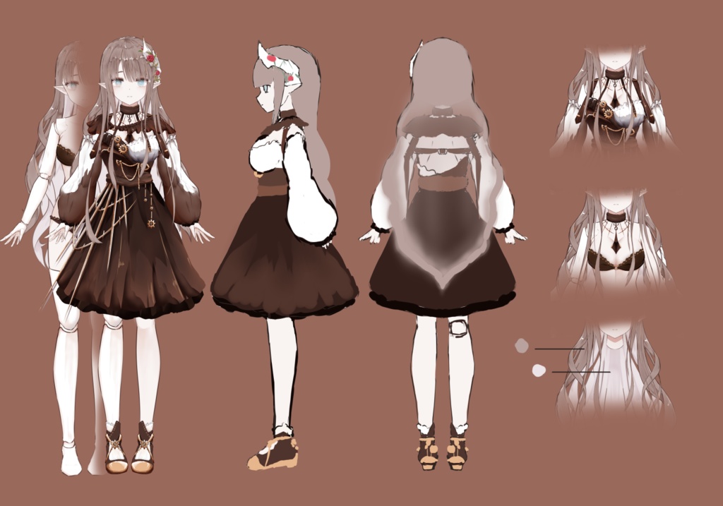 Vtuberモデリング+イラスト制作.Vtuber関様々の依頼 中/日