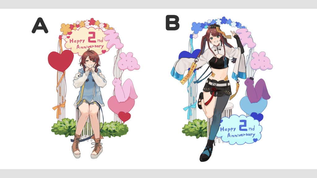 えぬ二周年記念アクリルスタンド